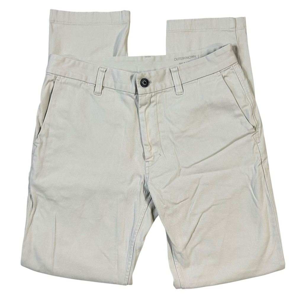 Outerknown Sea Legs‎ Chino Pants Mens Size 30x30 Light Gray Flaw